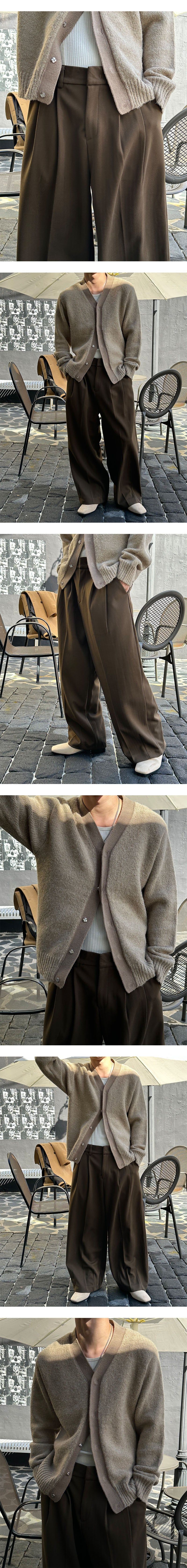 [F/W] Minimal line wool cardigan(3color)