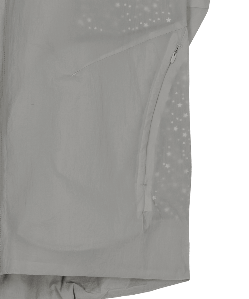 Layered Sheer Blouson / Warm Grey