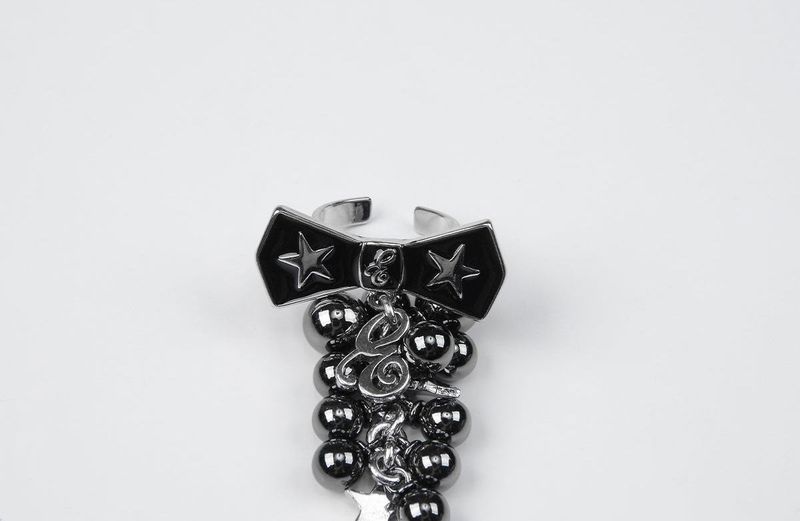 BOW&GRAPE RING (BLACK)