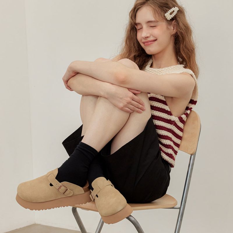 AVISPA（アビスパ）の「beny cowhide platform clog_C382_3colors_6cm（Shoes）」