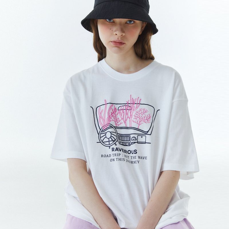 Coral T-Shirt White
