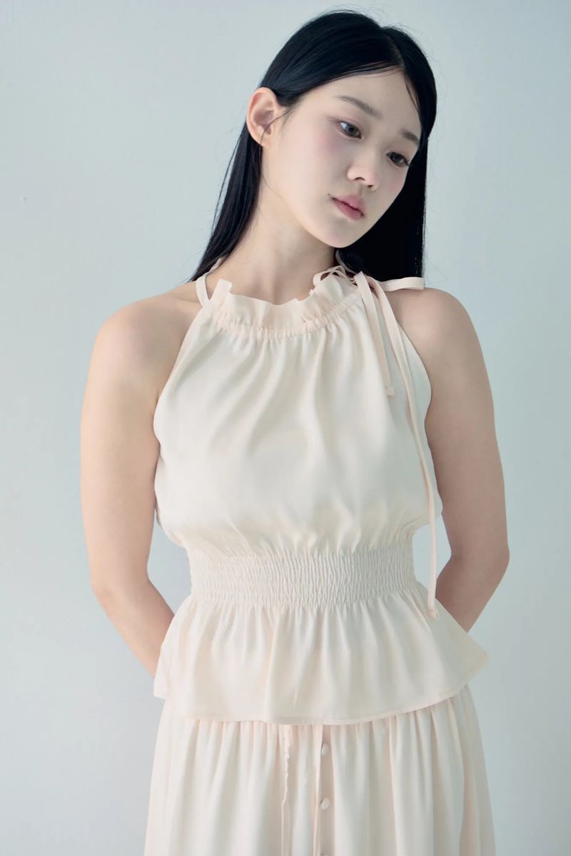 Sophia halter blouse (Apricot)