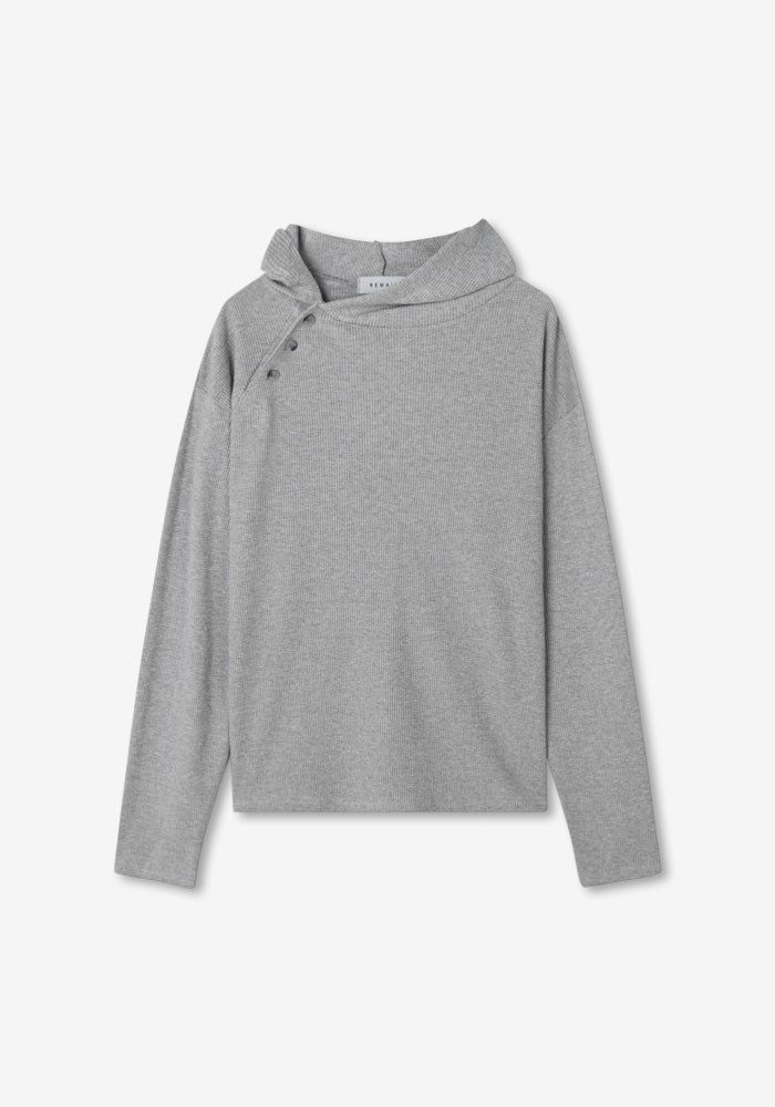 MAIN Waffle Button Hoody Sleeves