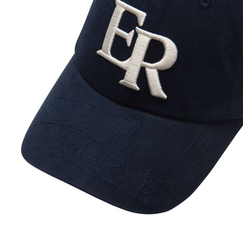 EEERRR visor stitch point Ball cap (Navy)