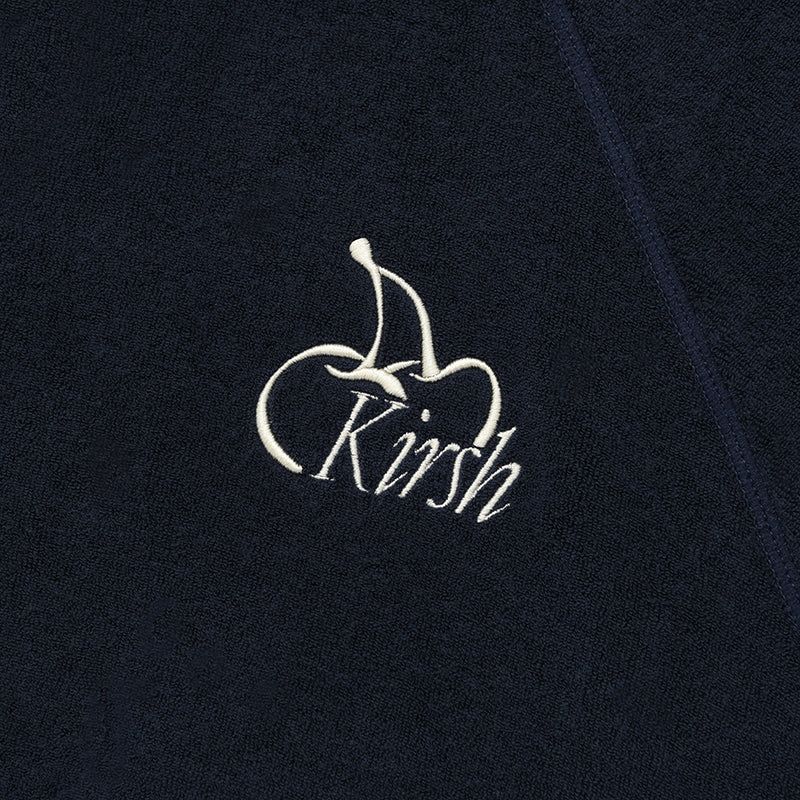CHERRY TERRY HIGH NECK ZIP UP [DARK NAVY]