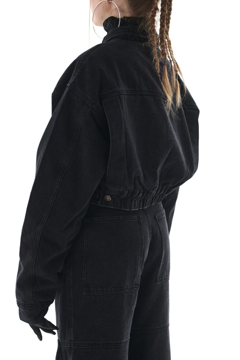 DENIM BOMBER JACKET