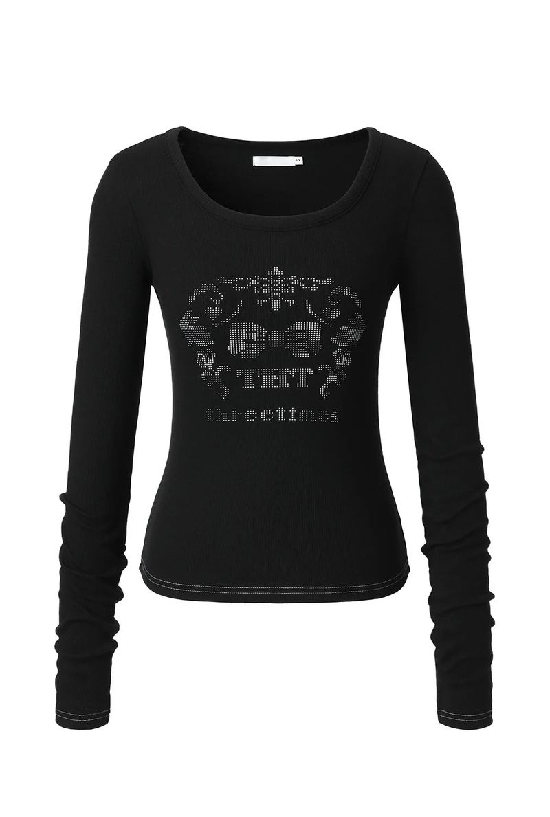 Dotty tee - black