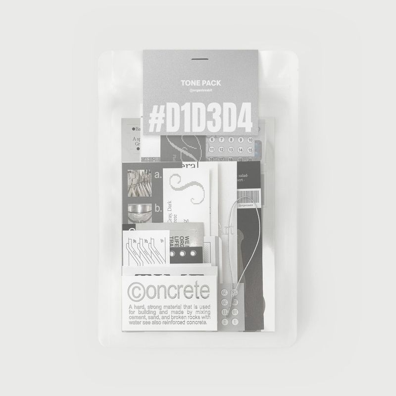 Organize a bit（オーガイナズ ア ビット）の「oab トーンパック silver / スクラップステッカーセット（スマホグッズ/小物）」