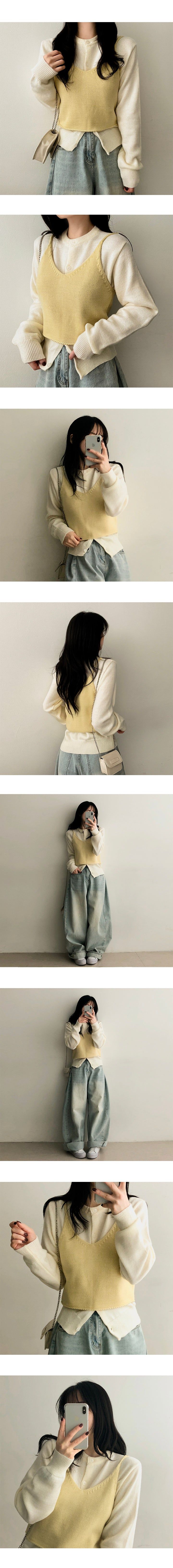 Carina Knitted Bustier Vest
