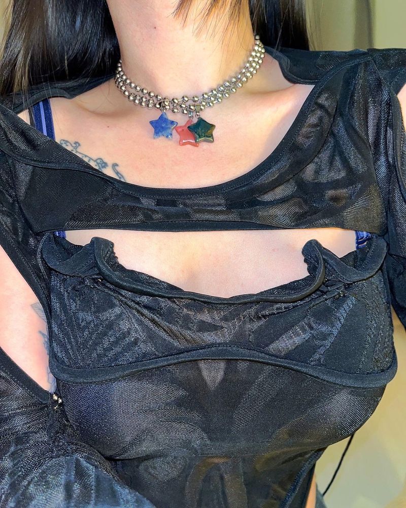 Antique star ball chain necklace (8color)