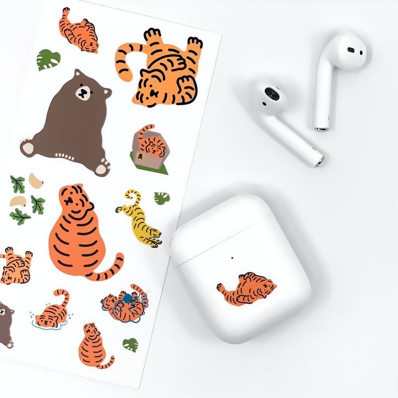 TIGER & BEAR MIX STICKERS