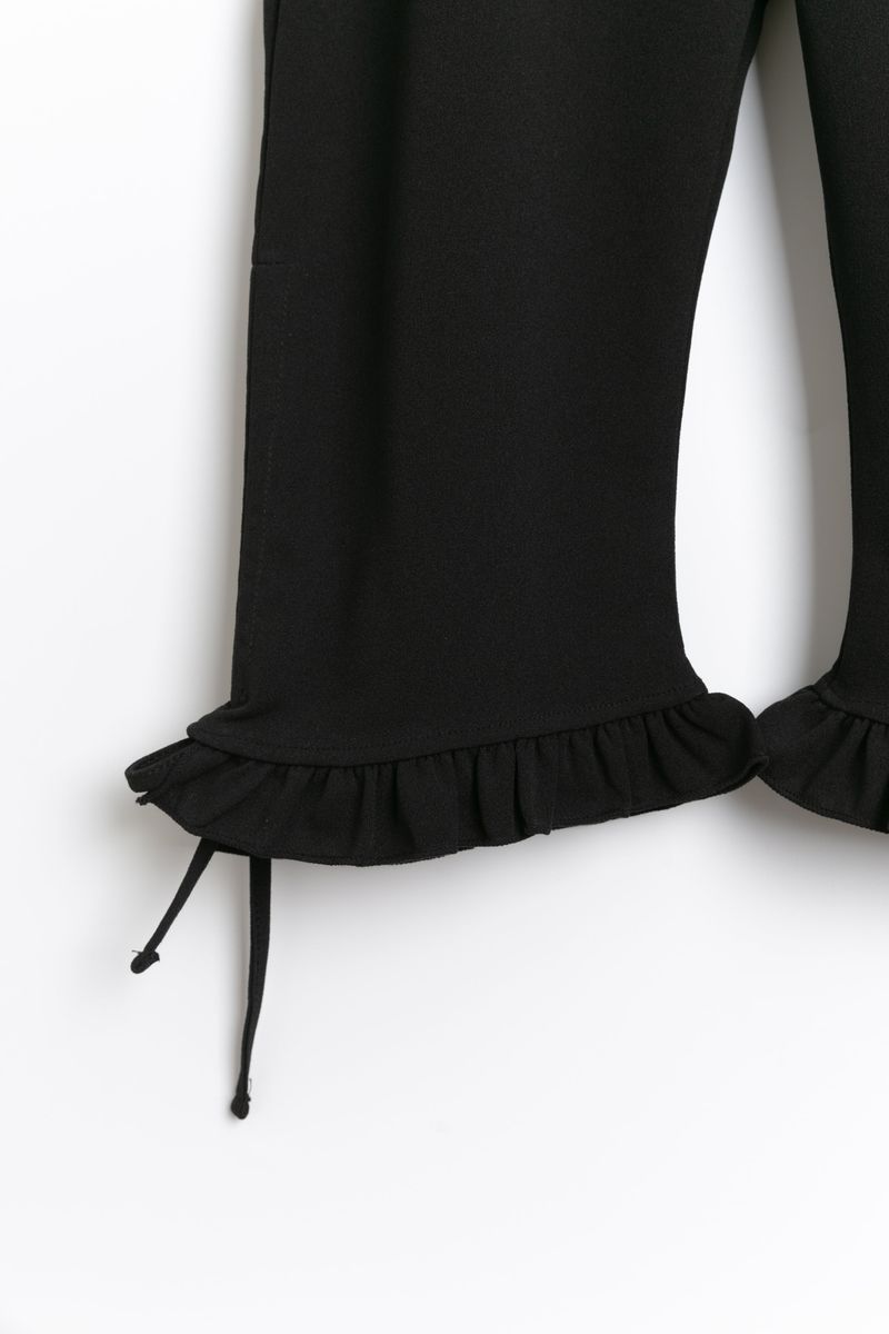 frill strap half leggings