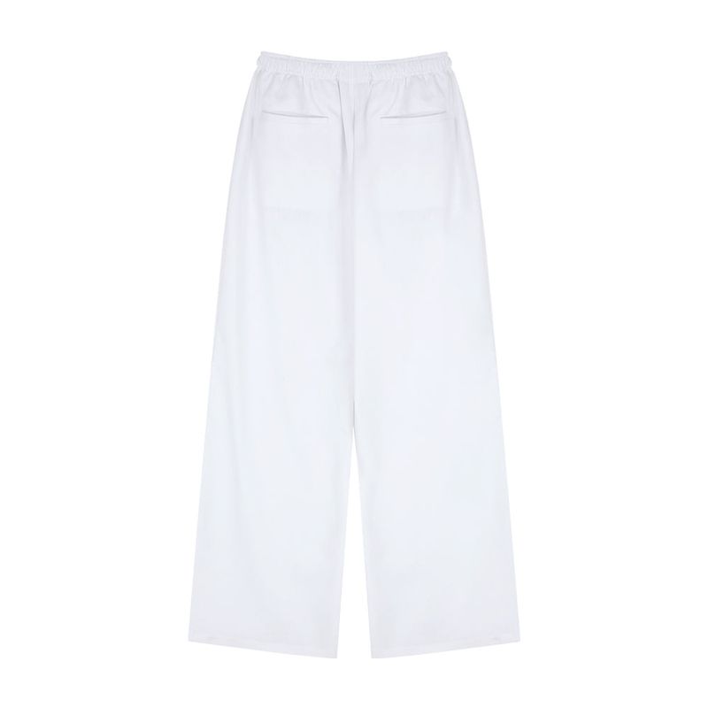 Twill Wide Pants White