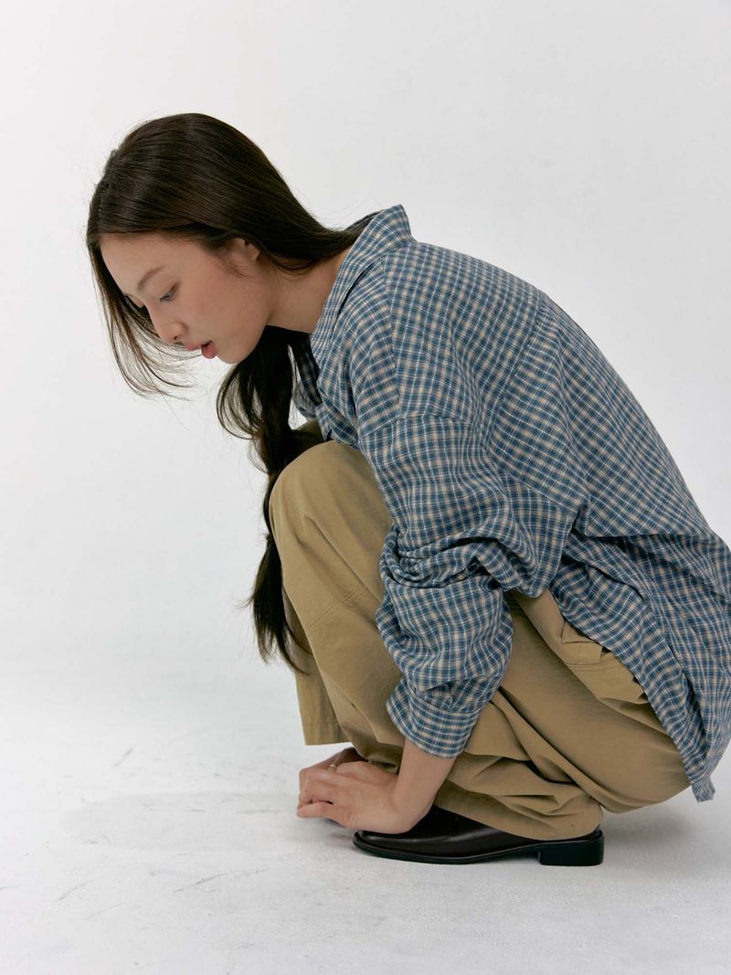 Lazy Check Shirt (Blue)