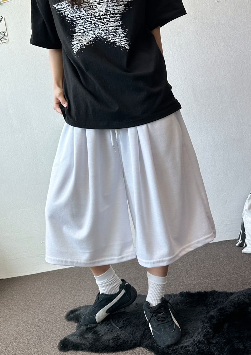 Ari Number Patch Bermuda Shorts 4color