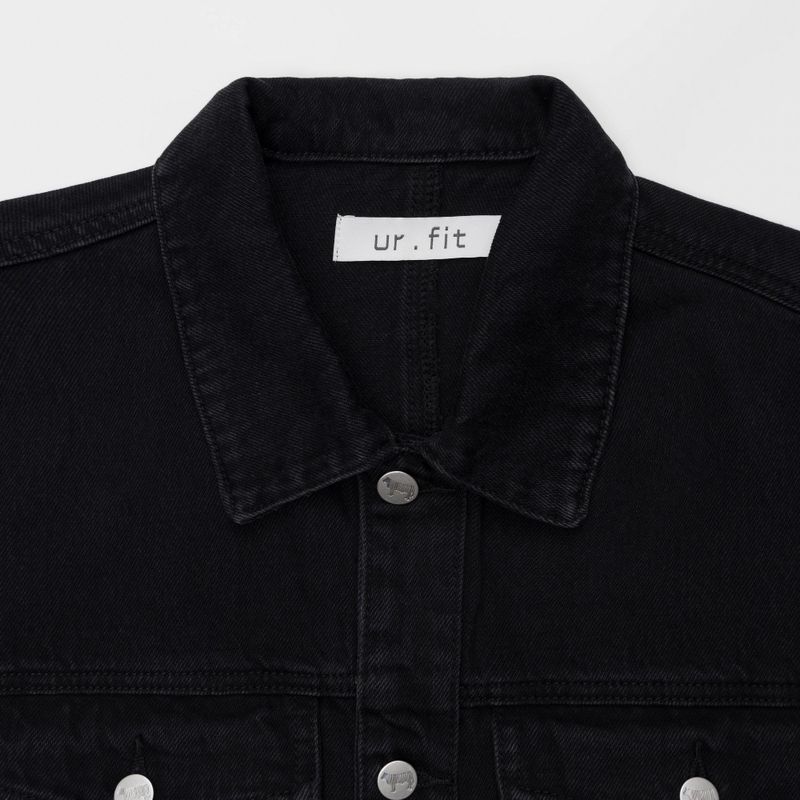 LOOSE FIT BLACK DENIM VEST code 21012