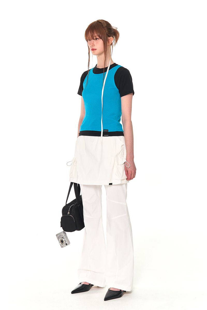 COLORS SKIRT PANTS (WHITE)