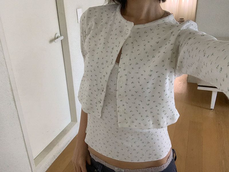 BLOSSOM CROP CARDIGAN