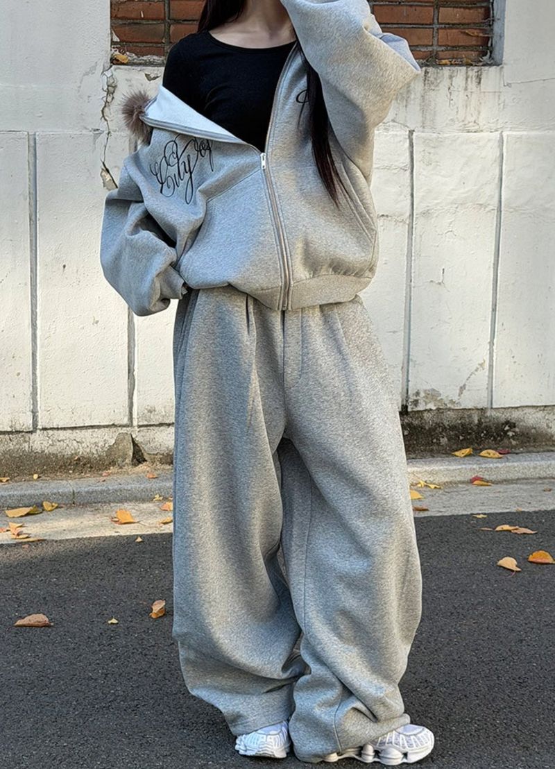 [Hard cotton] Half tuck sweat pants(2color)