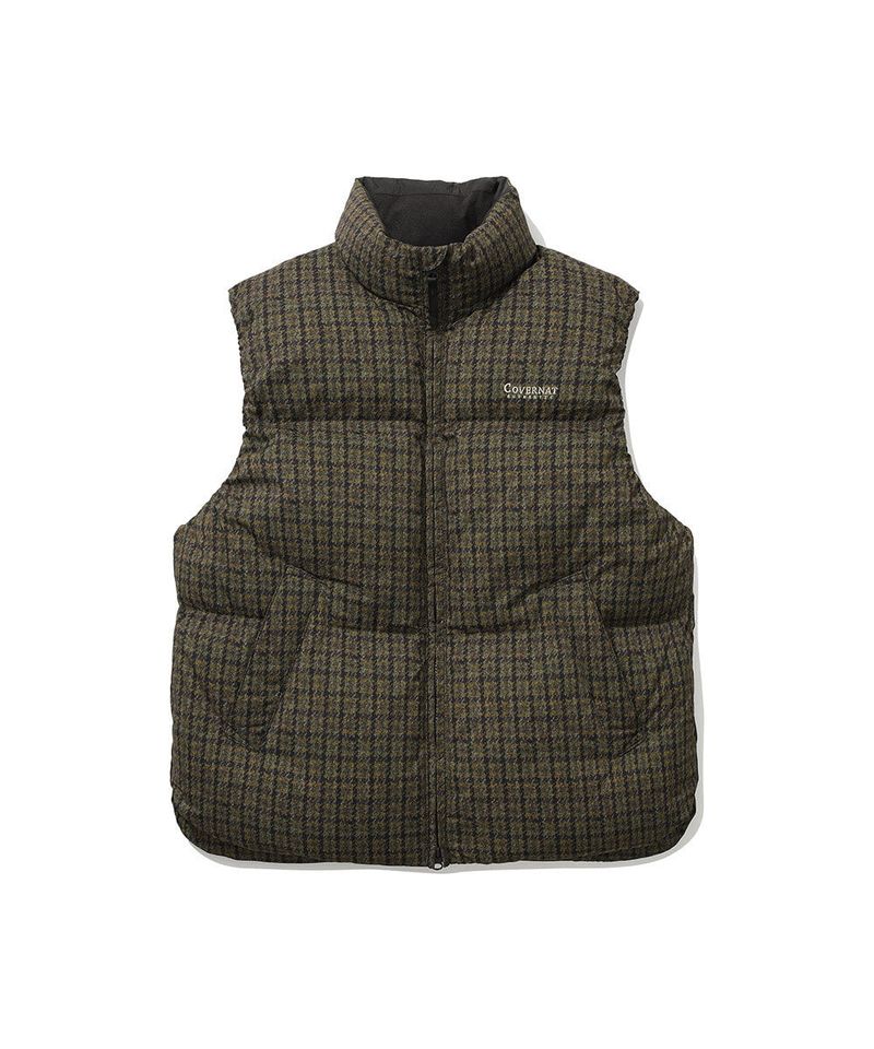 Covernat（カバーナット）の「[Civic] AOP Outing Down Vest Brown（Jackets/Outerwear）」