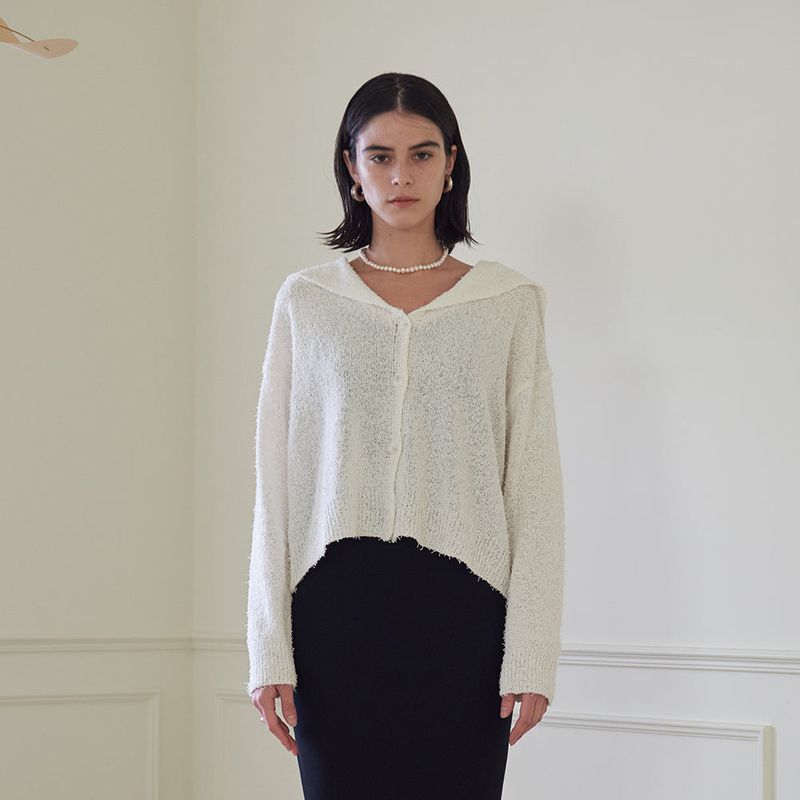 SAILOR COALLAR CARDIGAN (WHITE)