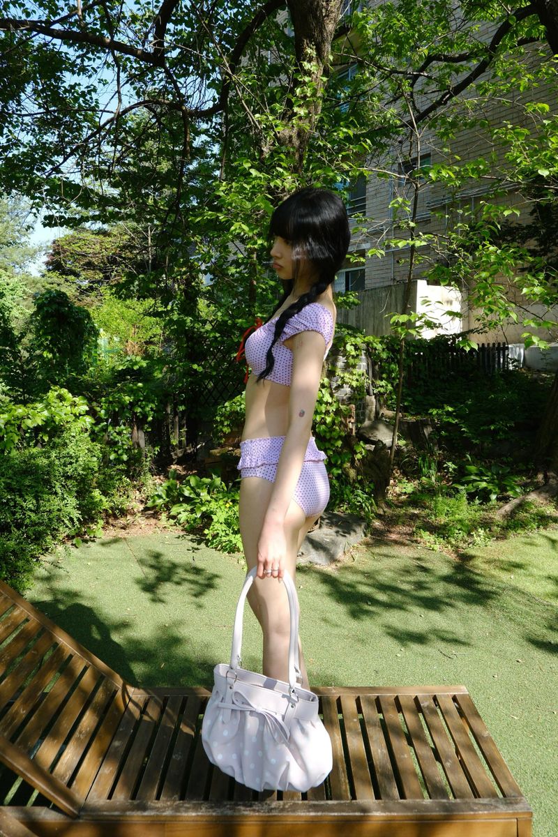 ドット リボン バッグ