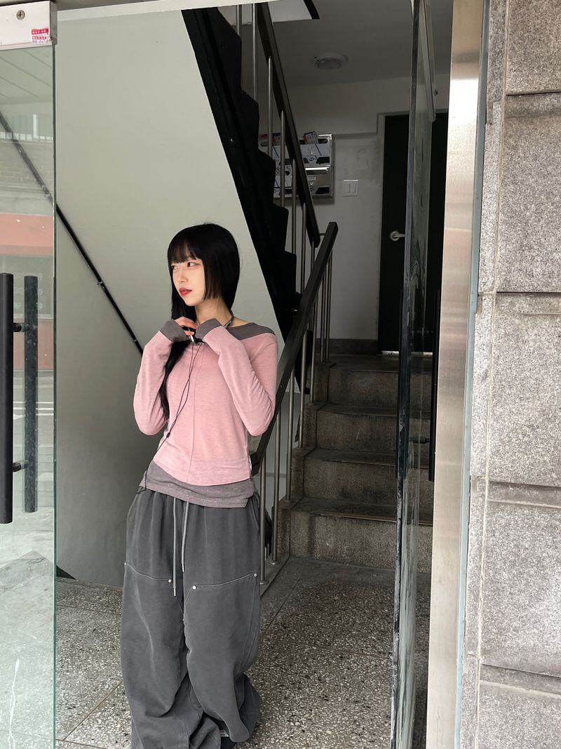 Maho Layered Tencel Long Sleeve Tee