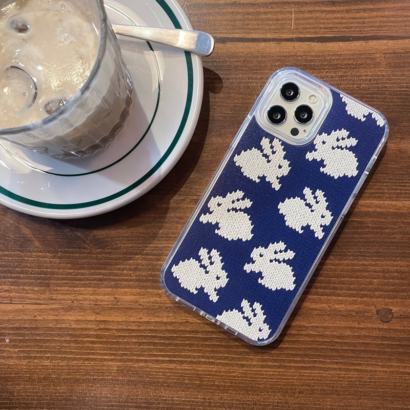DELPHIN(デルフィン)の「BUNNY HARD JELL CASE_BLUE(Smartphone Accessories)」