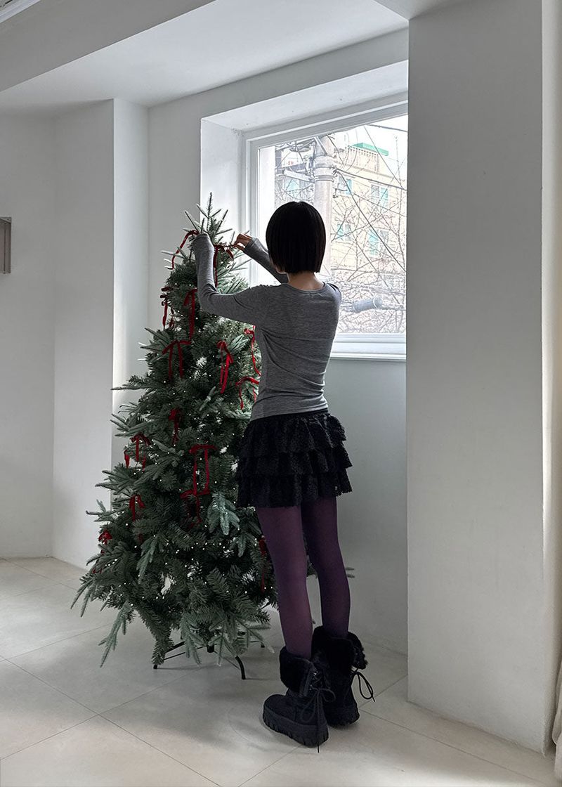 フラワーカンカンスカートショーツ