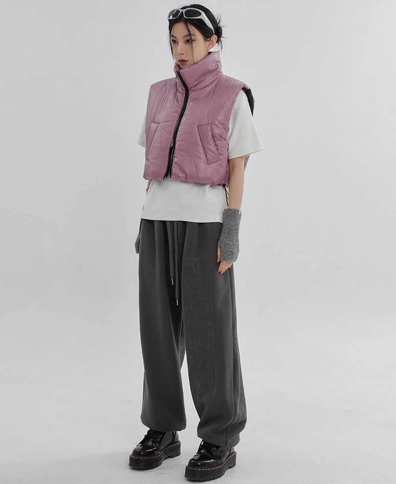 (UNISEX)グルークロップベストダウン