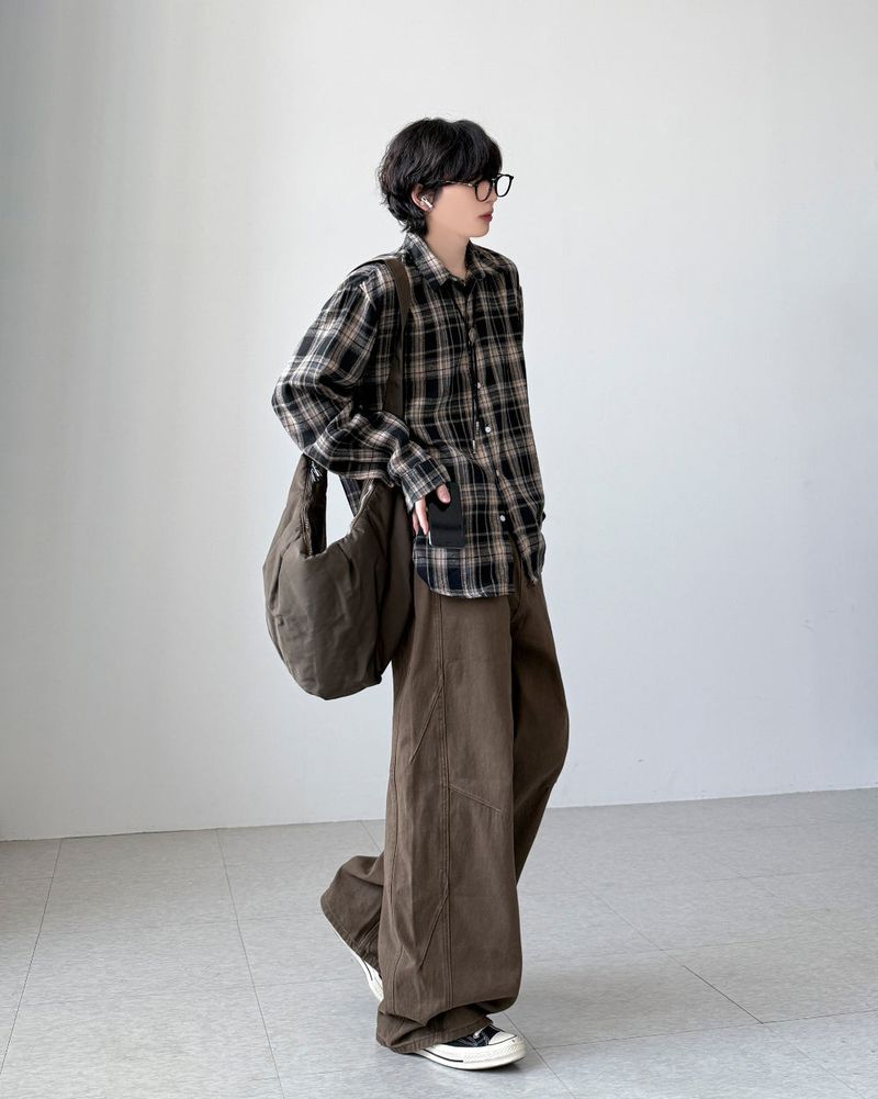 Gallua Peach Wide Pants
