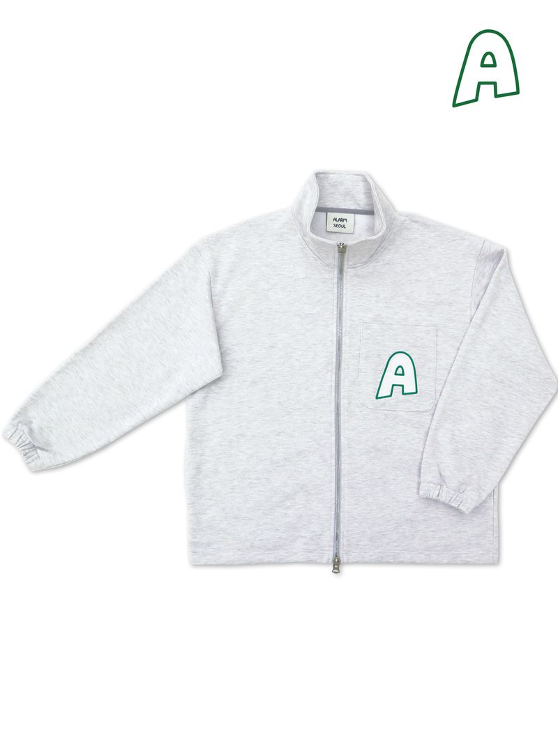 ALARM A ZIP UP HEATHER GRAY_UNISEX