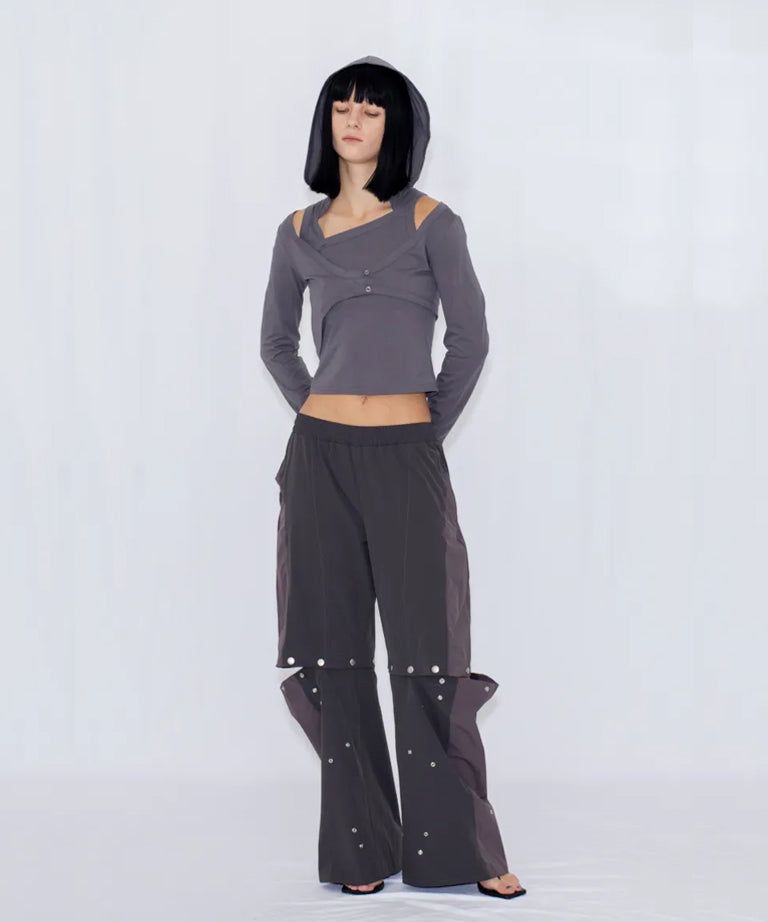 VIAVANDA（ヴィアヴァンダ）の「2WAY DEFORMED TRACK PANTS（Pants）」