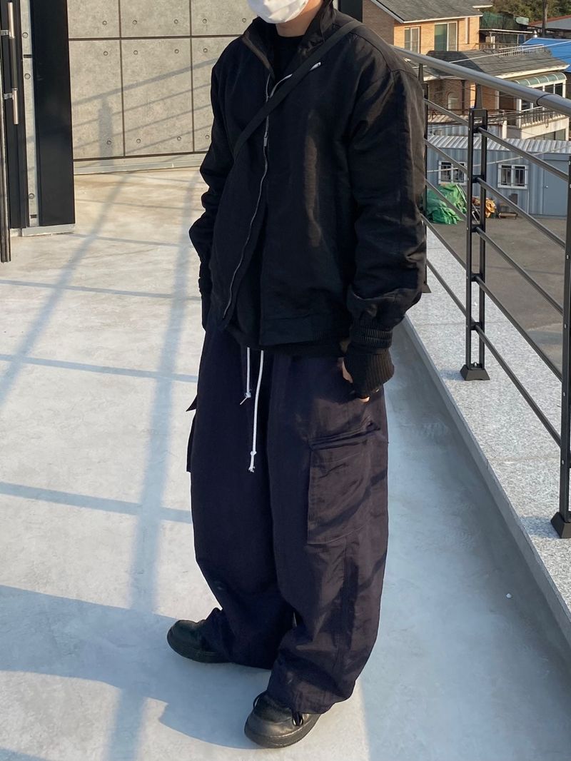 Dart Nylon Cargo Balloon Pants 2C