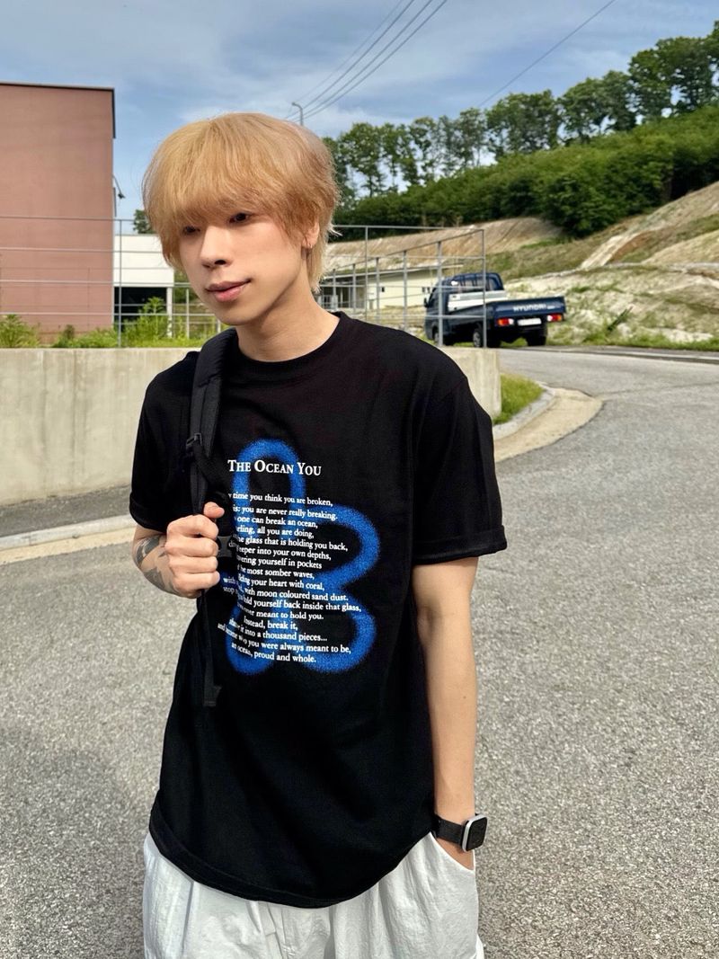 Clover lettering short sleeve T 4C