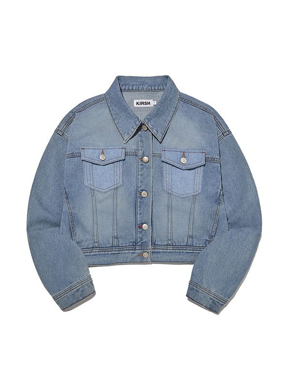 KIRSH（キルシー）の「UNI WASHING CROP DENIM JACKET [BLUE]（Jackets/Outerwear）」
