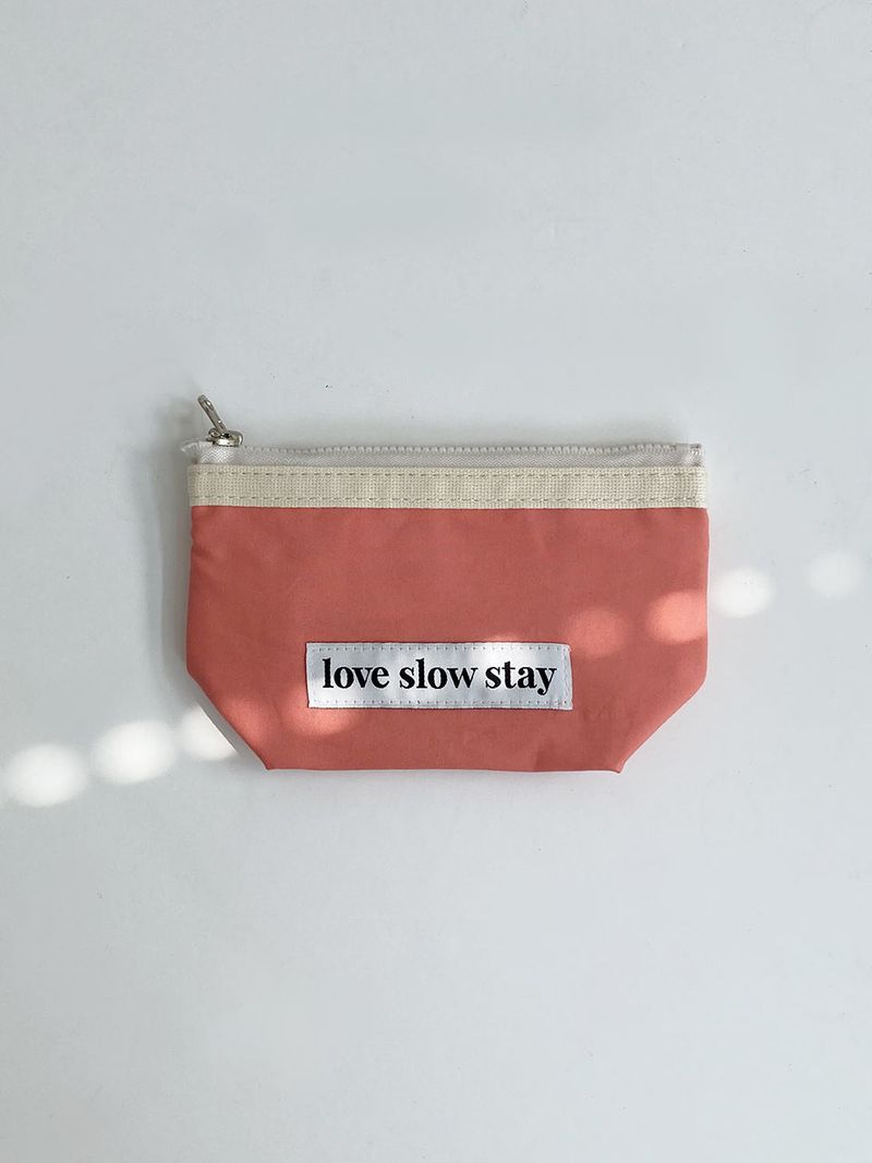 lss basic pouch (S size) _ peach