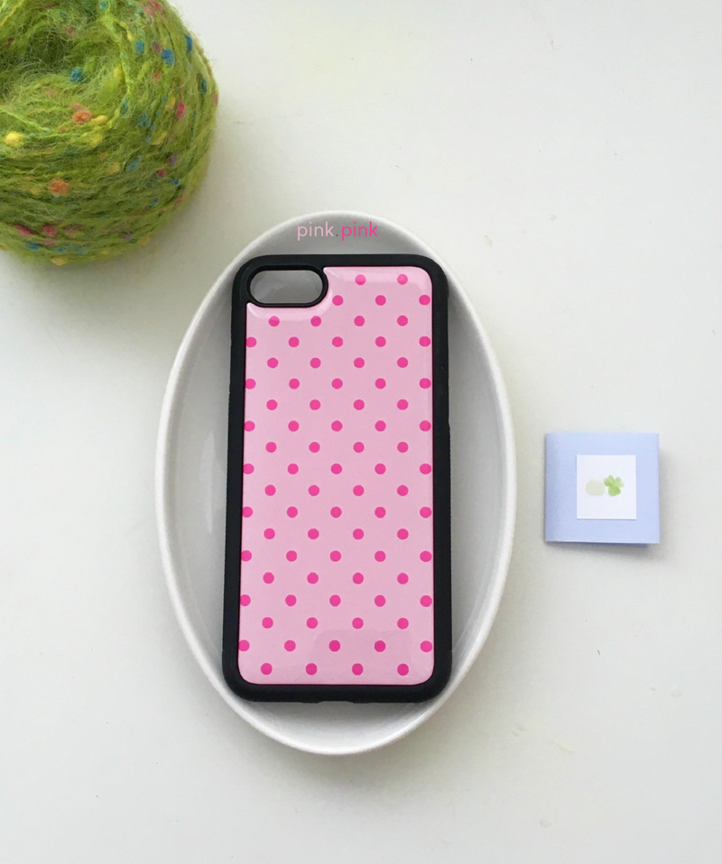 turtle N（タートルエヌ）の「[epoxy] ドット (pink • pink)（スマホグッズ/小物）」