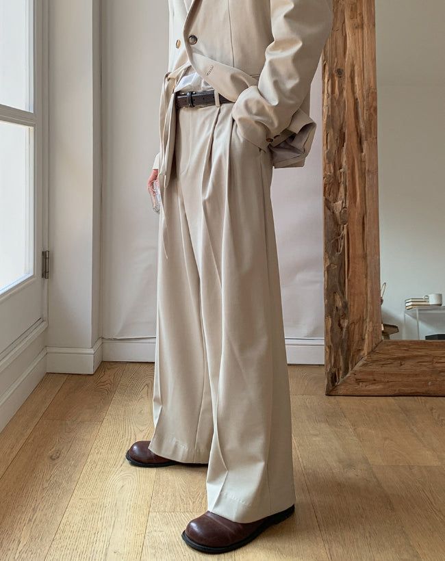 2PLAN（ツープラン）の「Louis Pintuck Wide Slacks（Pants）」