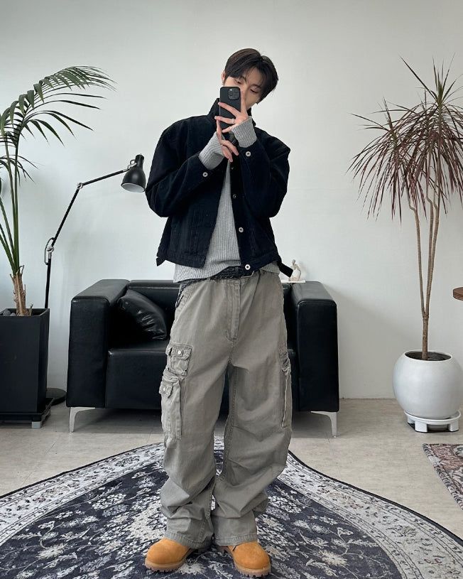 Kyle Washed Crop Trucker Jacket