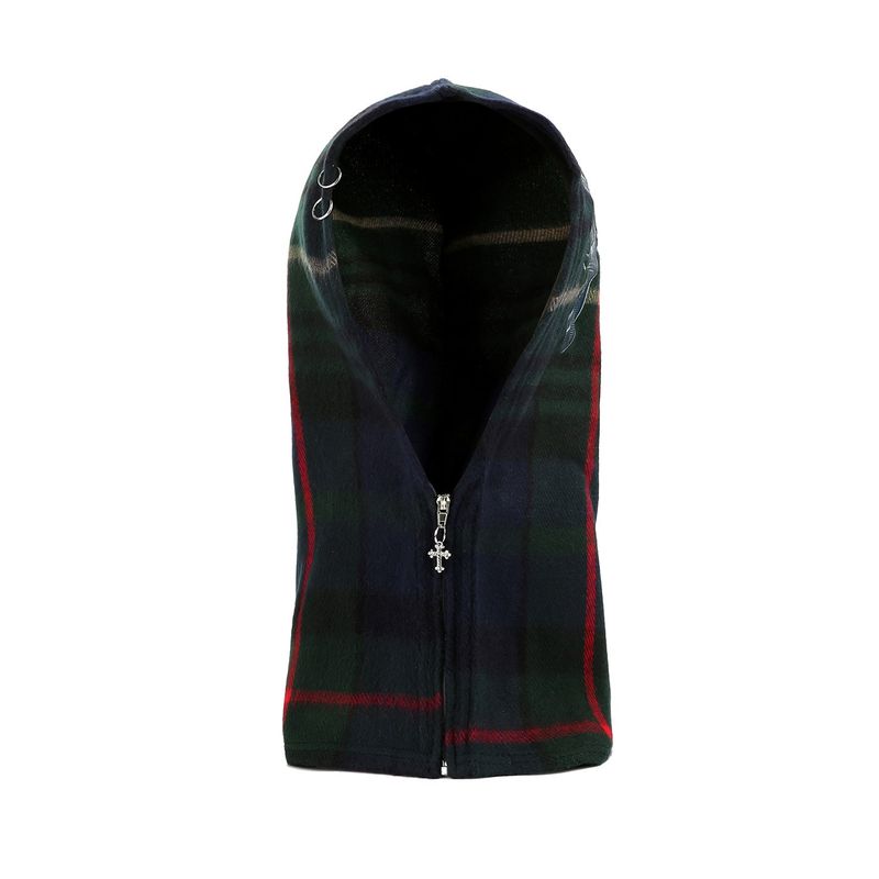 1 5 pistol check balaclava - GREEN