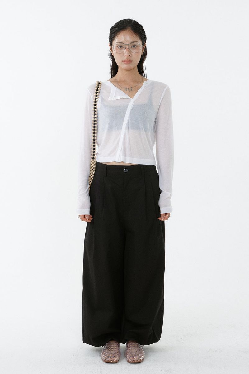 TWO-TUCK JOGGER PANTS_BLACK