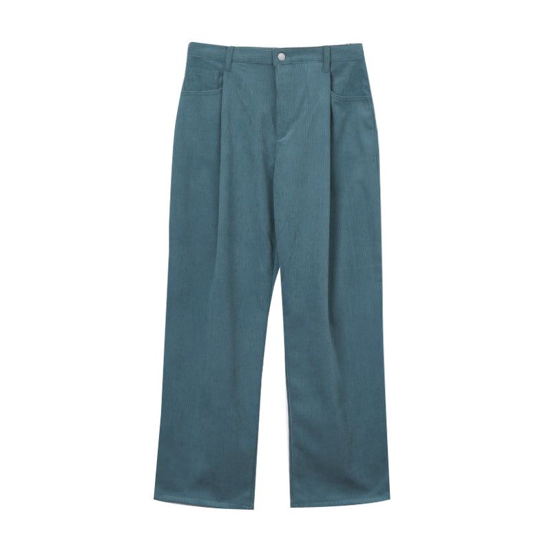 LMN Kubo One Tuck Corduroy Wide Pants (7 colors)