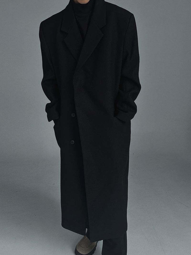 ASCLO Aura Hidden Maxi Wool Coat (3color)