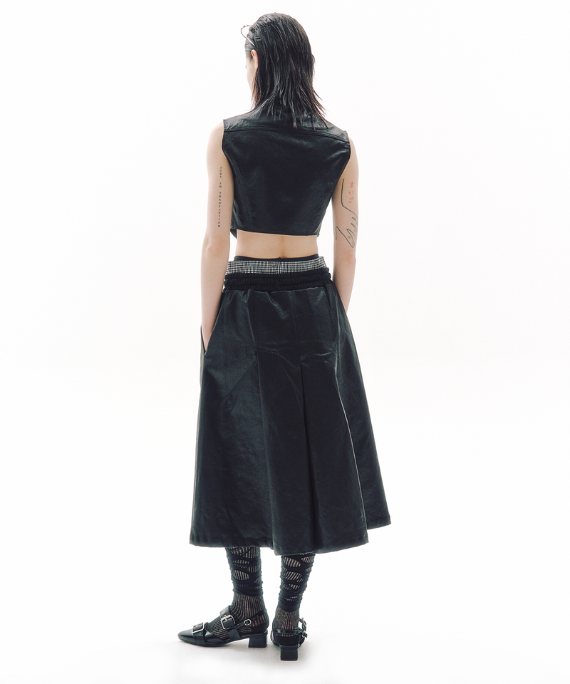SHORT ZIP CROP VEST