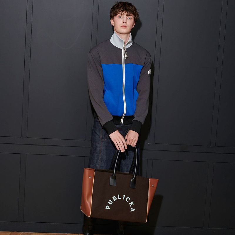 BIG SHOPPER BAG, BROWN