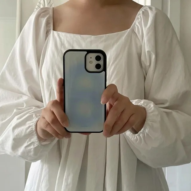 Fog Vintage Skyblue Gradient Epoxy Bumper Case