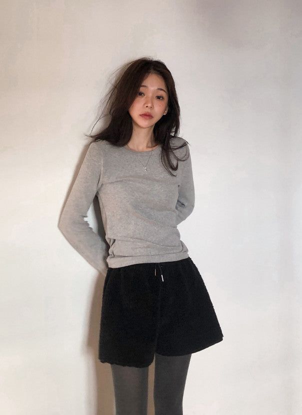 Fluffy Boa Fleece Shorts (3color)