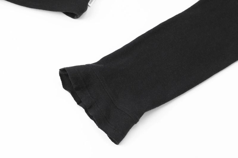 Serene drape top - black