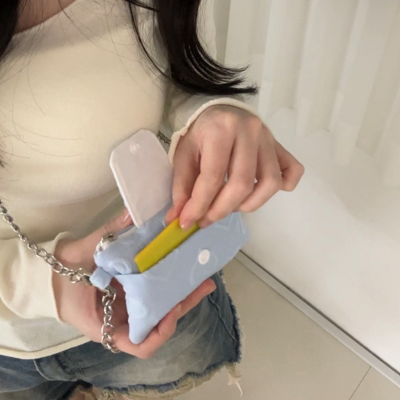 heart chain wallet bag_width (3color)